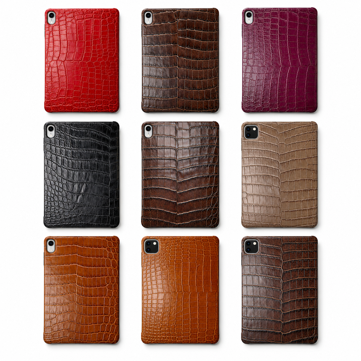 Crocodile Leather iPad Cover