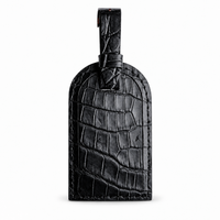 Crocodile Leather Luggage Tag